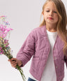 PINK BABY Pikowana kurtka dla dziewczynki