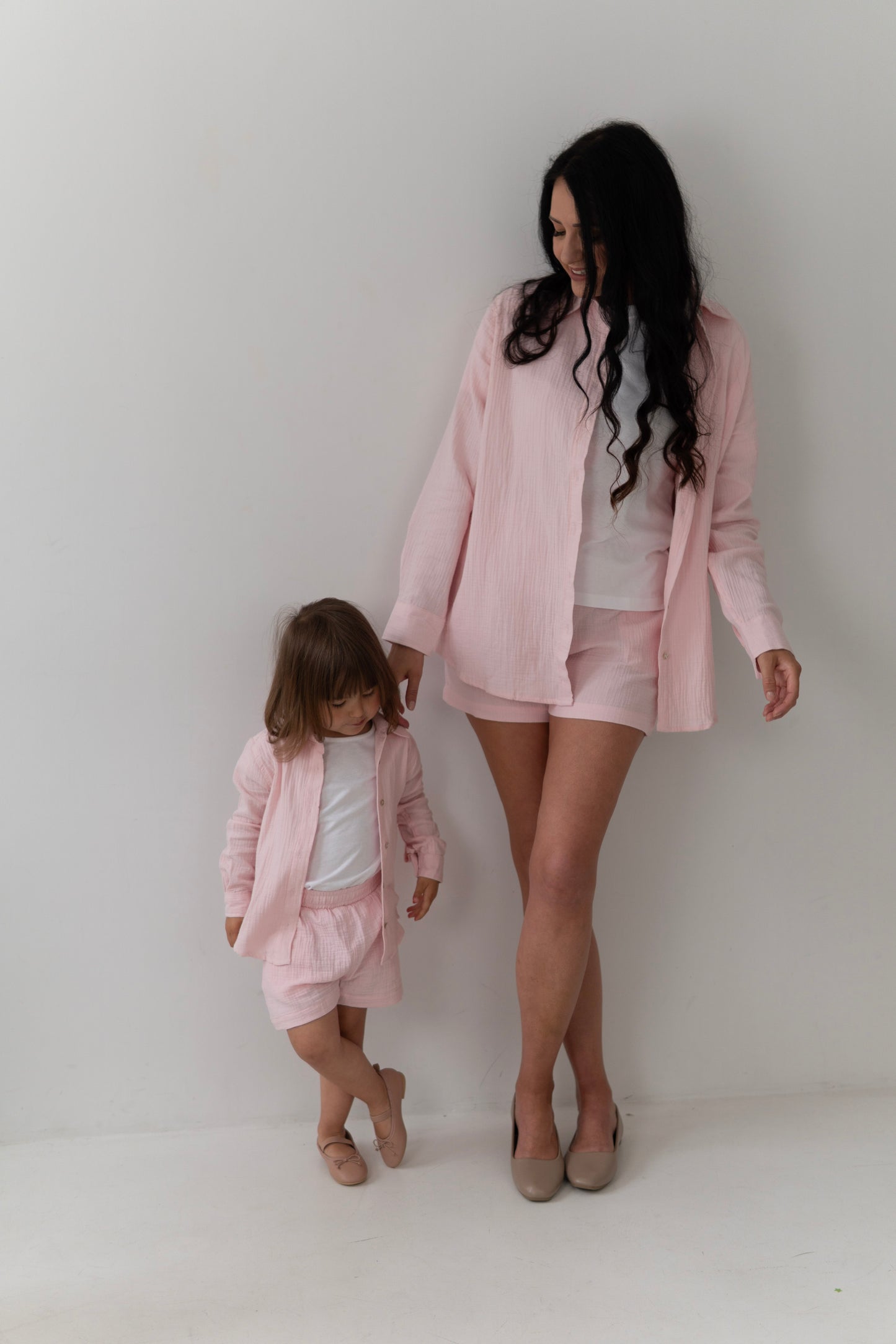 TULI PINK Muślinowe szorty dla kobiet
